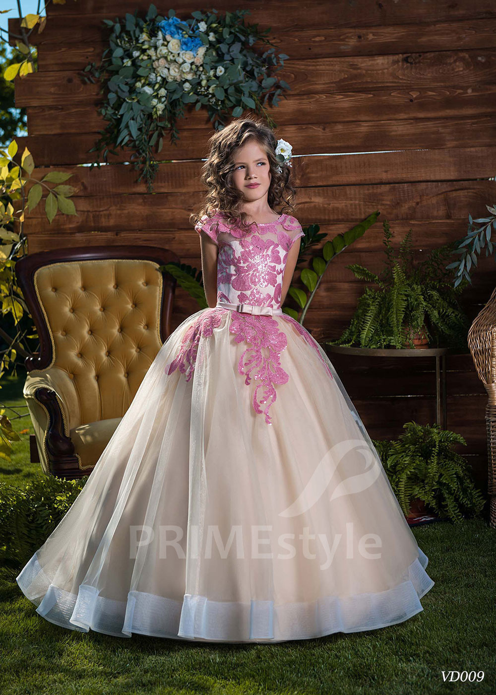 Detské spoločenské šaty LV009