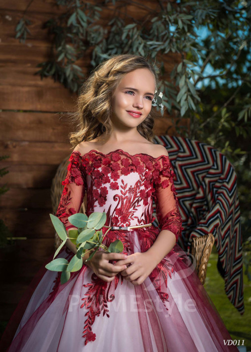 Luxusné dievčenské šaty LV011 2