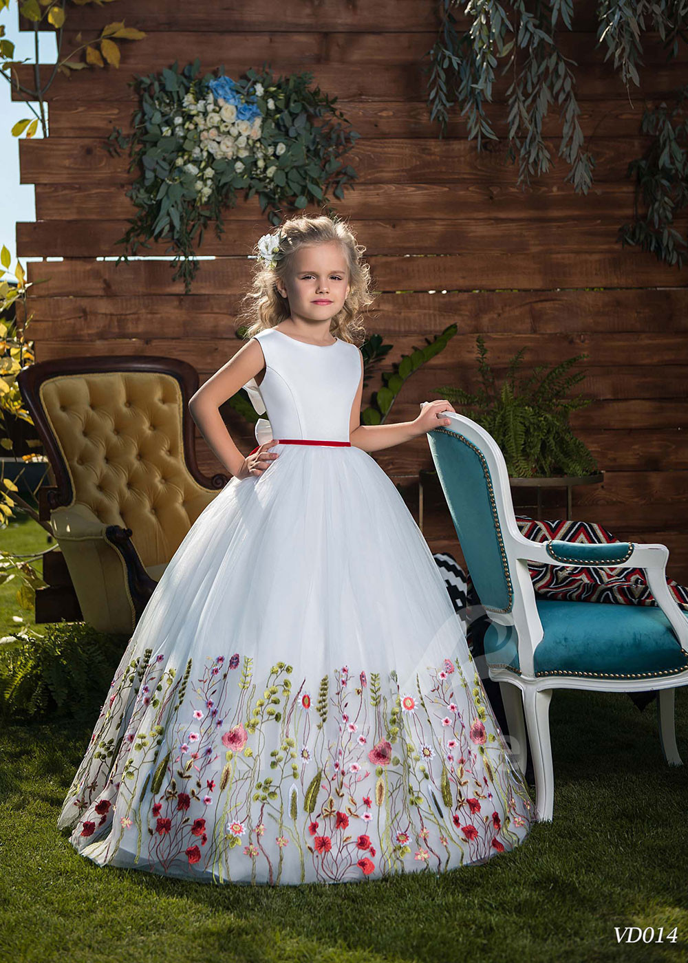 Detské šaty na svadbu LV014