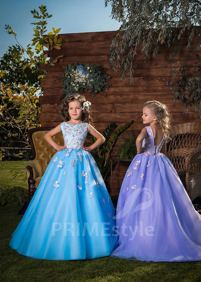 Šaty na svadbu pre malé družičky LV015