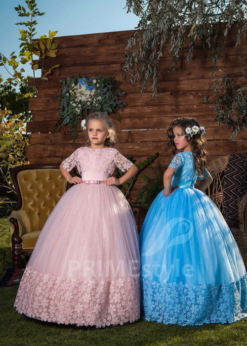 Šaty na svadbu pre malé družičky LV017 2