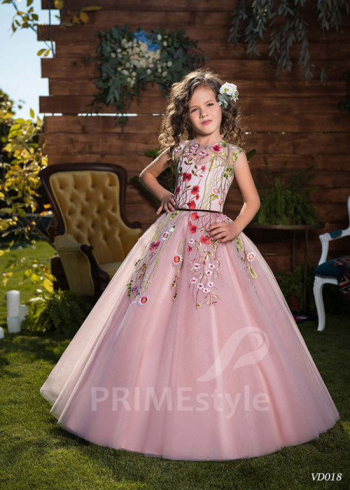 Detské spoločenské šaty na svadbu LV018