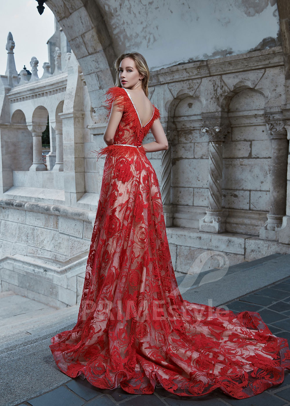 Kvetované šaty na ples LS200