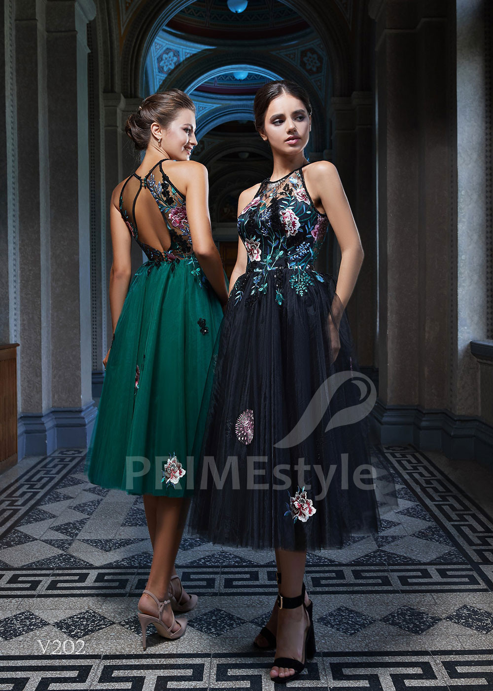 Midi šaty na svadbu LS202