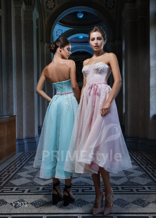 Midi šaty na svadbu LS203 2