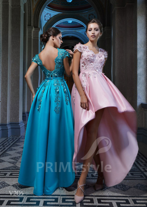 Asymetrické spoločenské šaty LS205 2