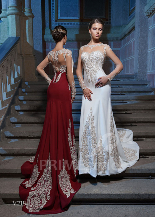 Extravagantné večerné šaty LS218 2