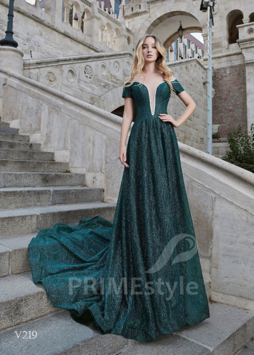 Extravagantné večerné šaty LS219