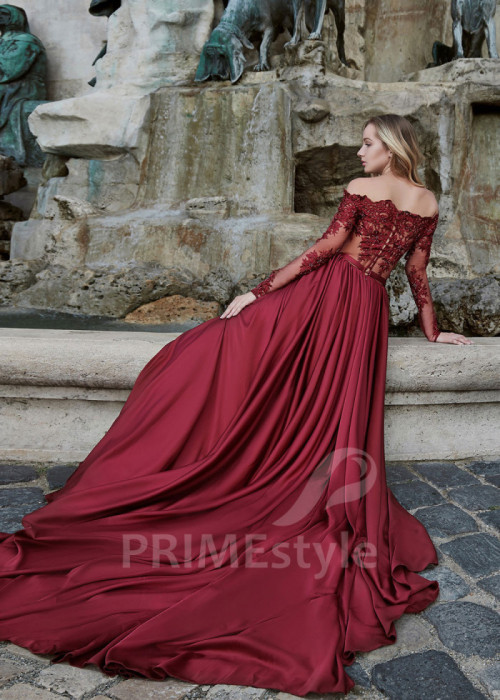 Krajkové šaty na ples LS221 2