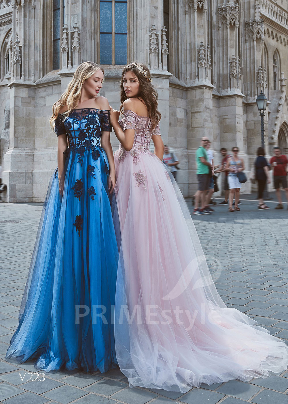 Tylové popolnočné šaty LS223