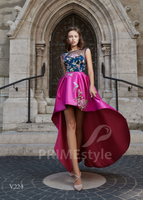 Asymetrické spoločenské šaty LS224