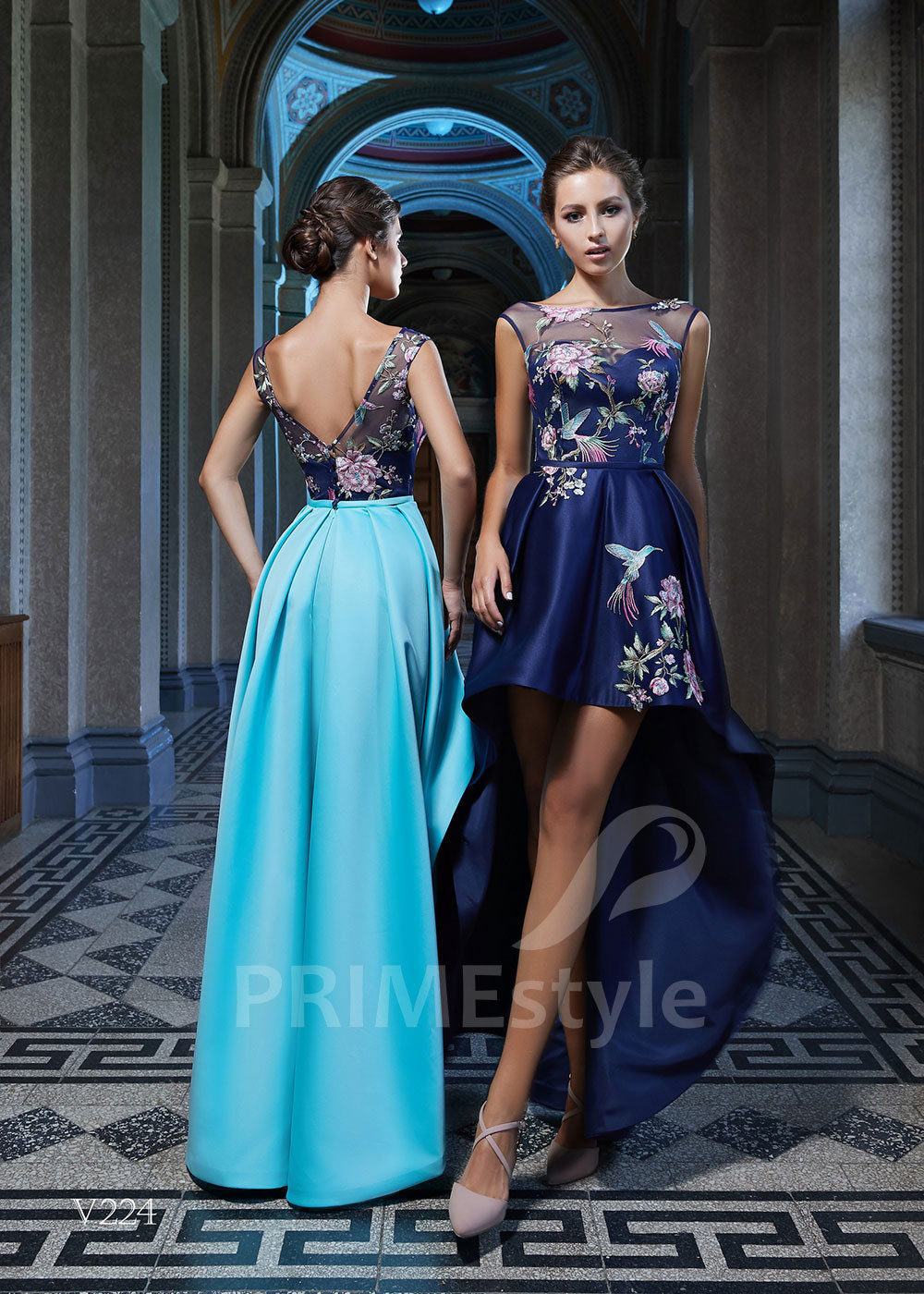 Asymetrické spoločenské šaty LS224