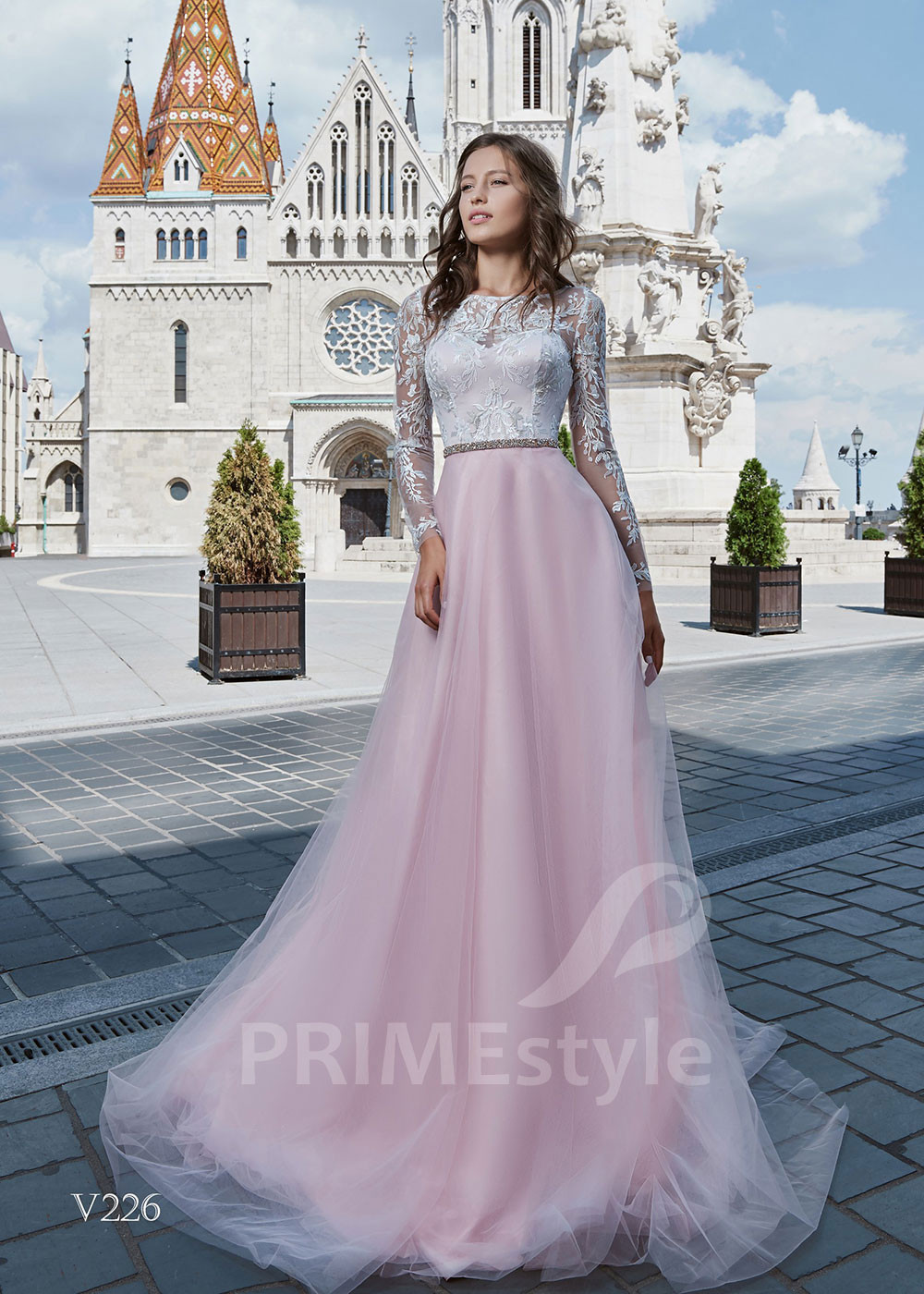 Tylové šaty na svadbu LS226