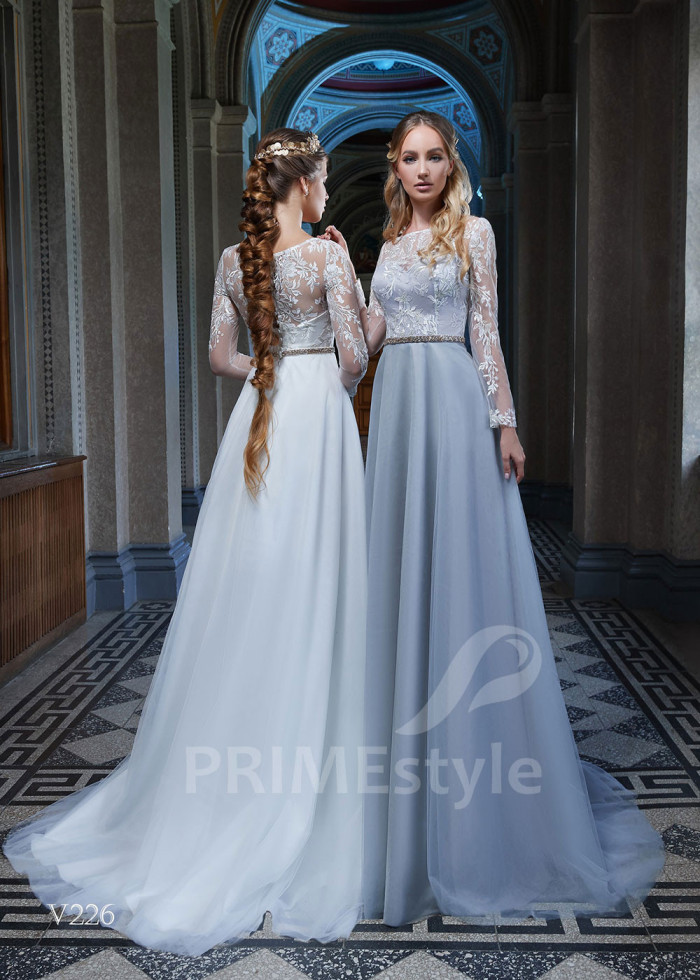 Tylové šaty na svadbu LS226