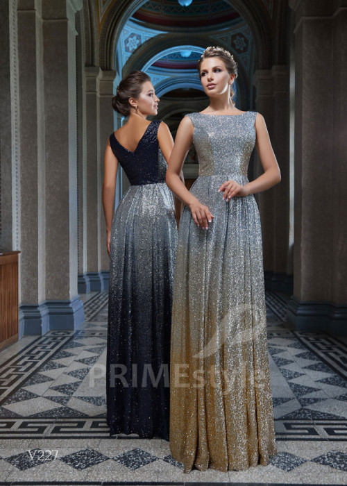 Trblietavé šaty na ples LS227 2