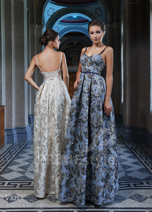 Extravagantné večerné šaty LS235 2