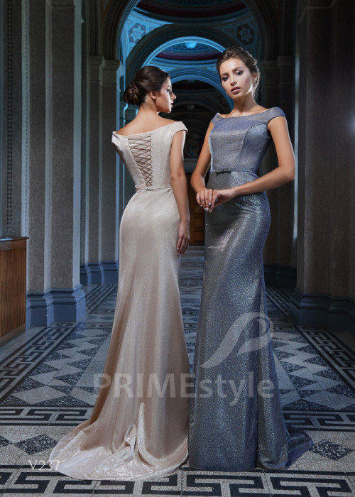 Trblietavé spoločenské šaty LS237 2