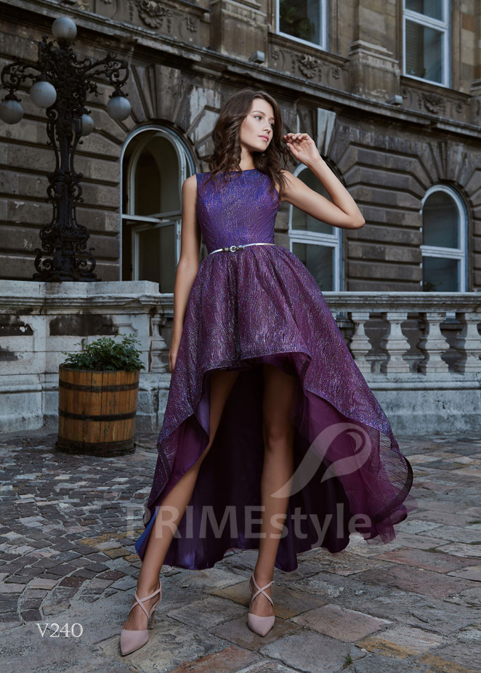 Asymetrické spoločenské šaty LS240