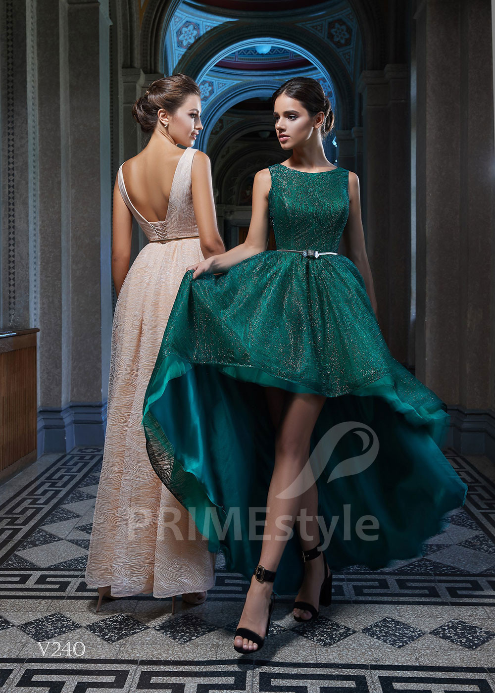 Asymetrické spoločenské šaty LS240