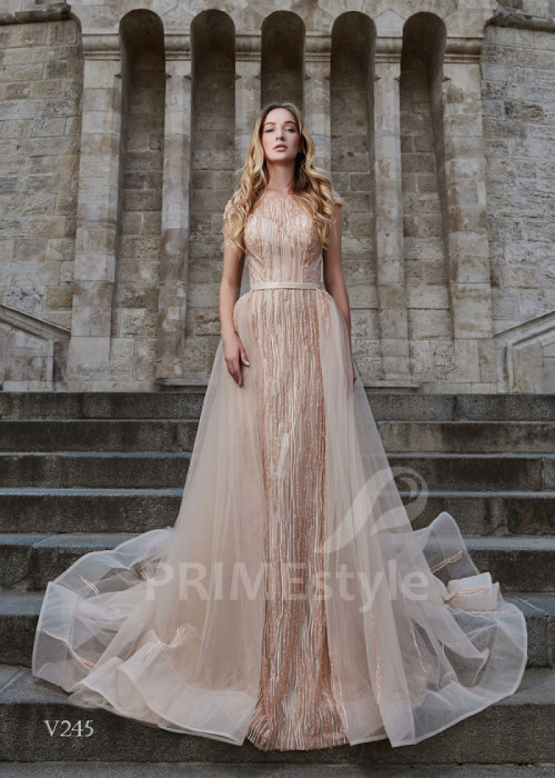 Tylové šaty na svadbu LS245