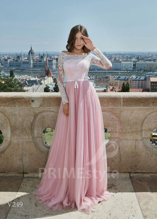 Elegantné šaty pre svadobné mamy LS249