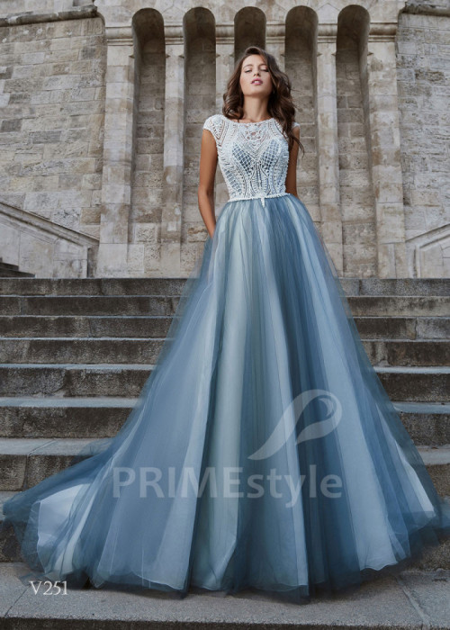 Tylové šaty na svadbu LS251
