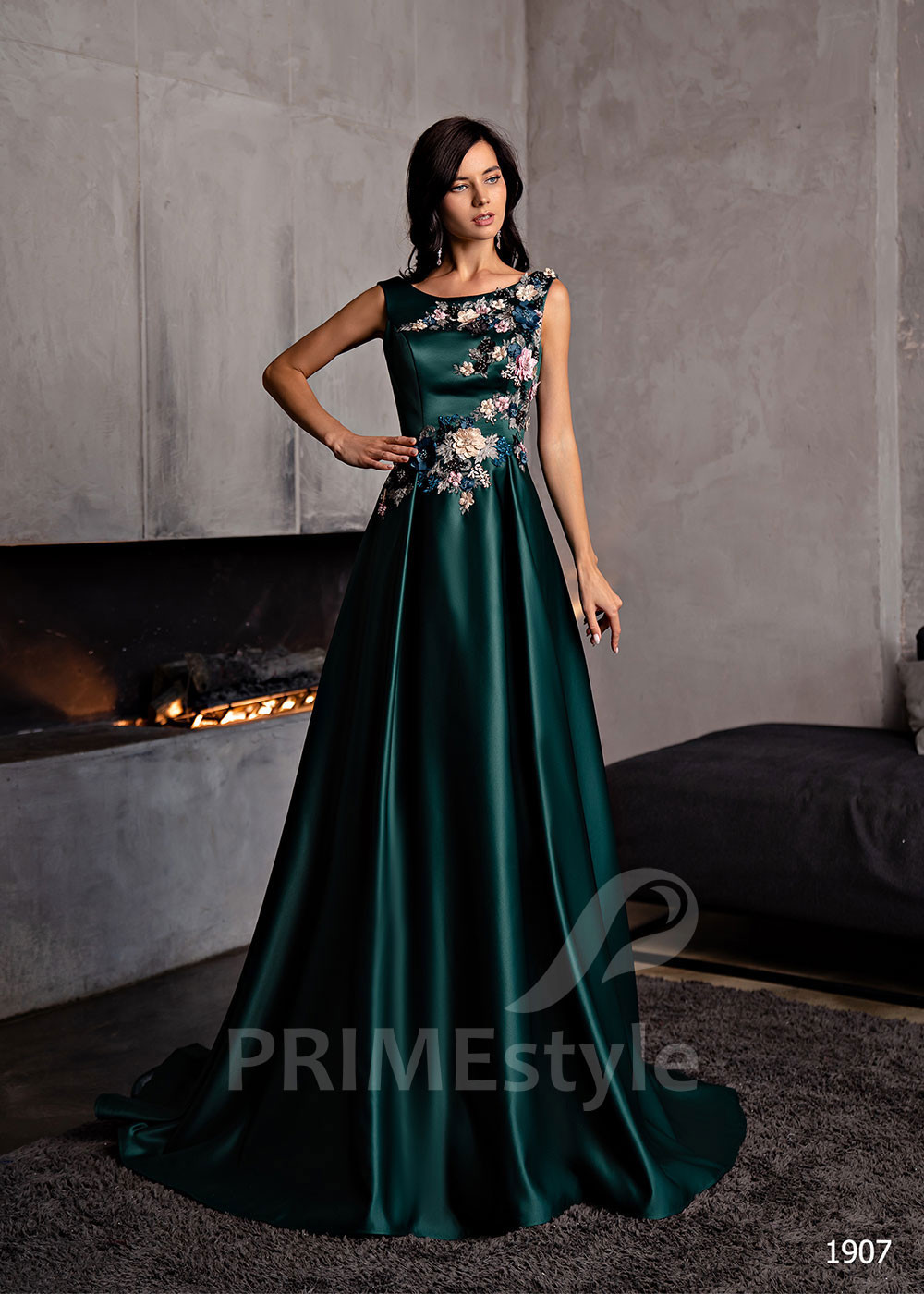 Kvetované šaty na svadbu LC1907