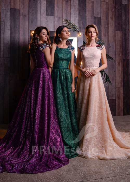 Trblietavé šaty na ples LC1912 2