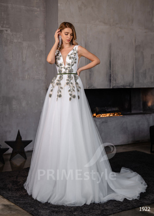 Kvetované šaty na svadbu LC1922