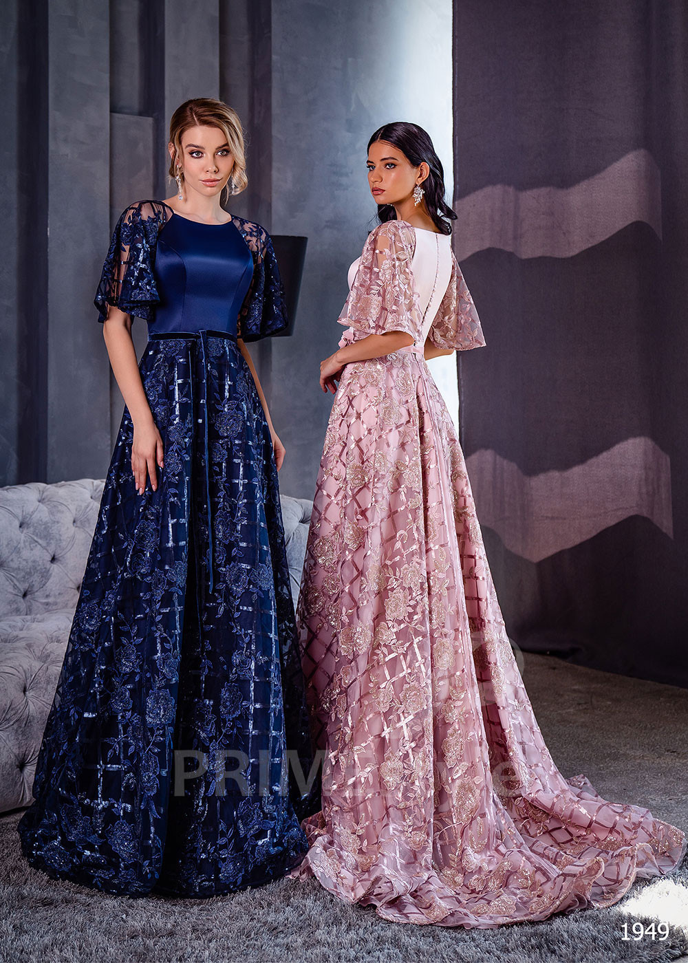 Extravagantné večerné šaty LC1949