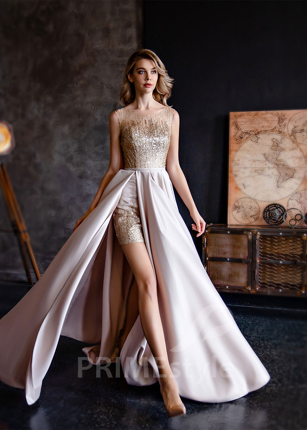 Elegantné šaty na ples LC1956