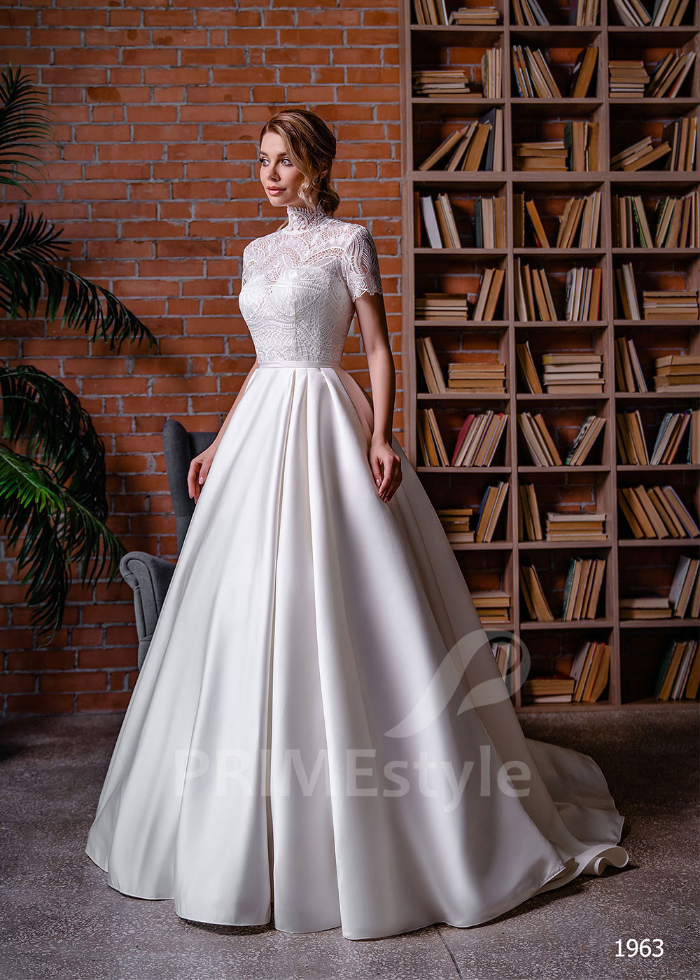 Saténové šaty na svadbu LC1963