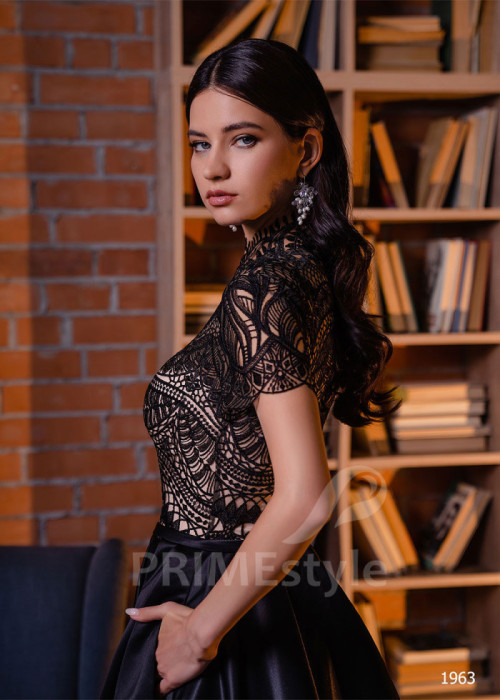 Saténové šaty na svadbu LC1963 2