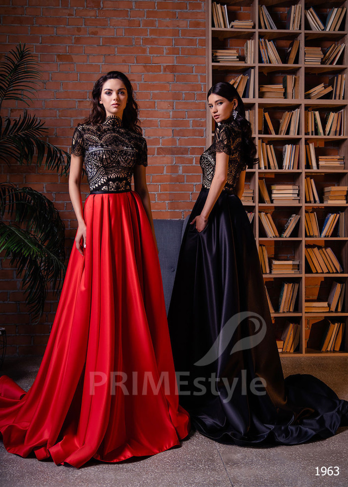 Saténové šaty na svadbu LC1963