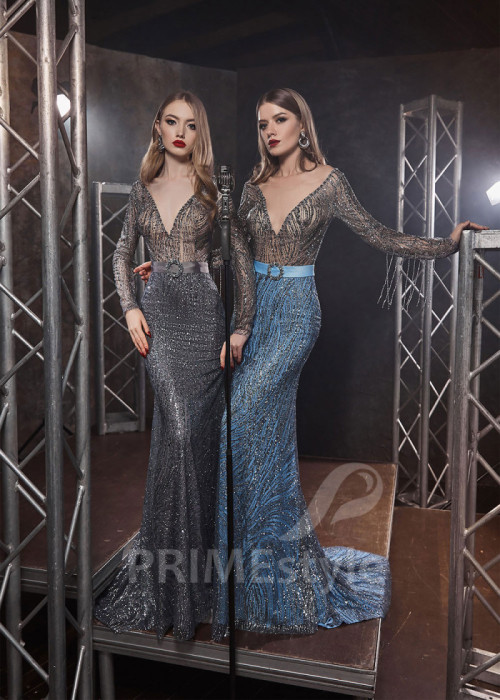 Trblietavé spoločenské šaty LS402 2