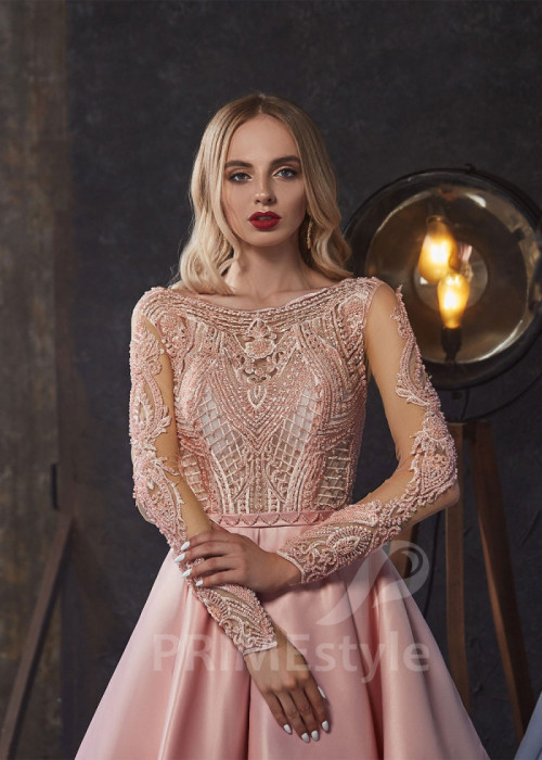 Asymetrické spoločenské šaty LS405 2