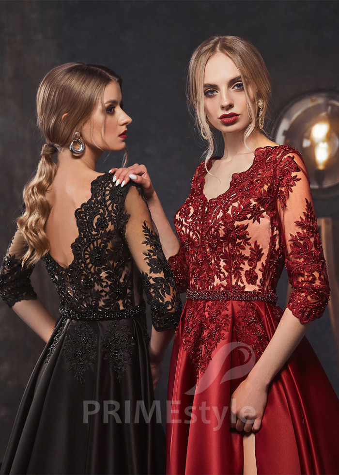 Čipkované šaty na ples LS408