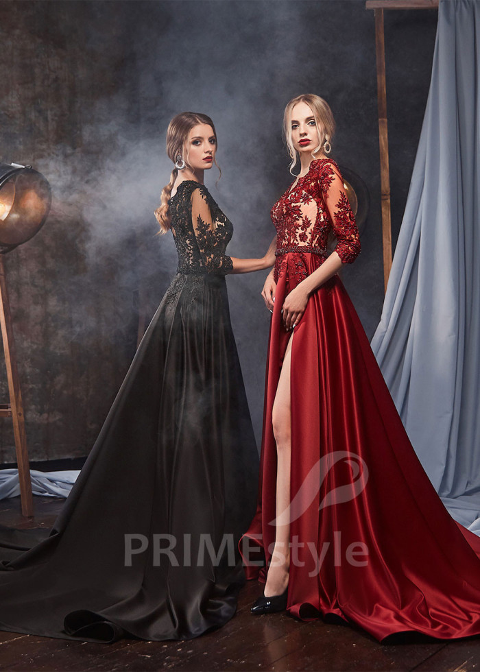 Čipkované šaty na ples LS408