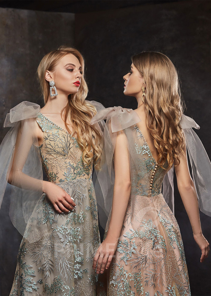 Čipkované šaty na ples LS413