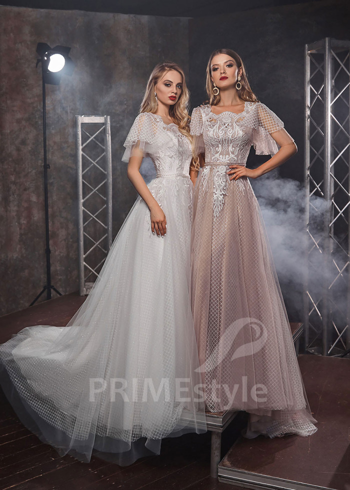 Extravagantné šaty na svadbu LS416