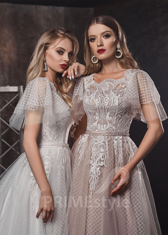 Extravagantné šaty na svadbu LS416