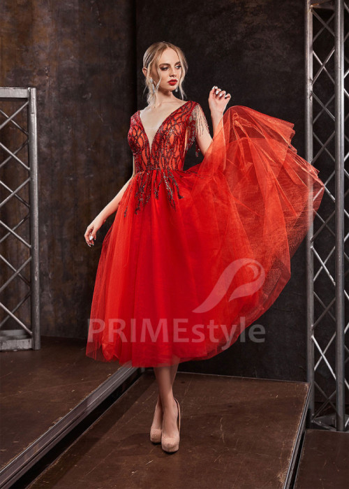 Tylové šaty na svadbu LS417