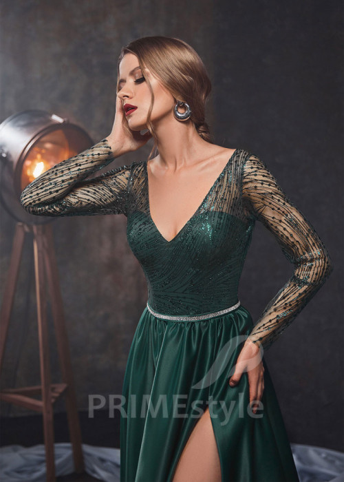 Asymetrické spoločenské šaty LS420 2