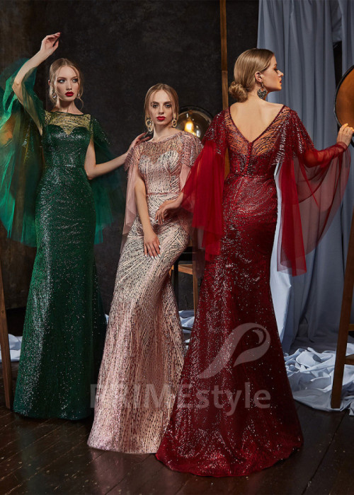 Trblietavé šaty na ples LS424