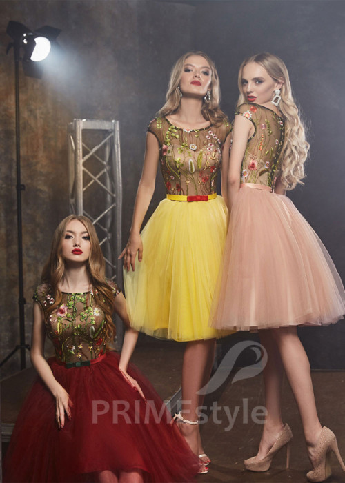 Tylové šaty pre družičky LS429 2