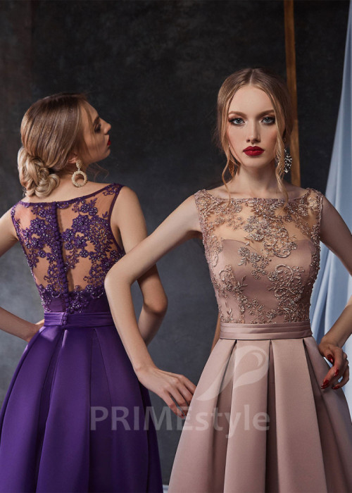 Elegantné šaty na stužkovú LS434 2