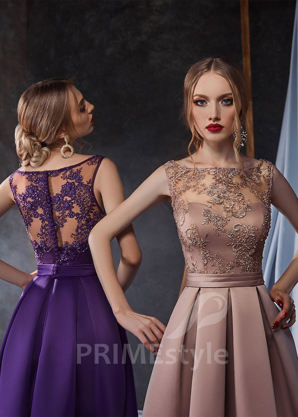 Elegantné šaty na stužkovú LS434