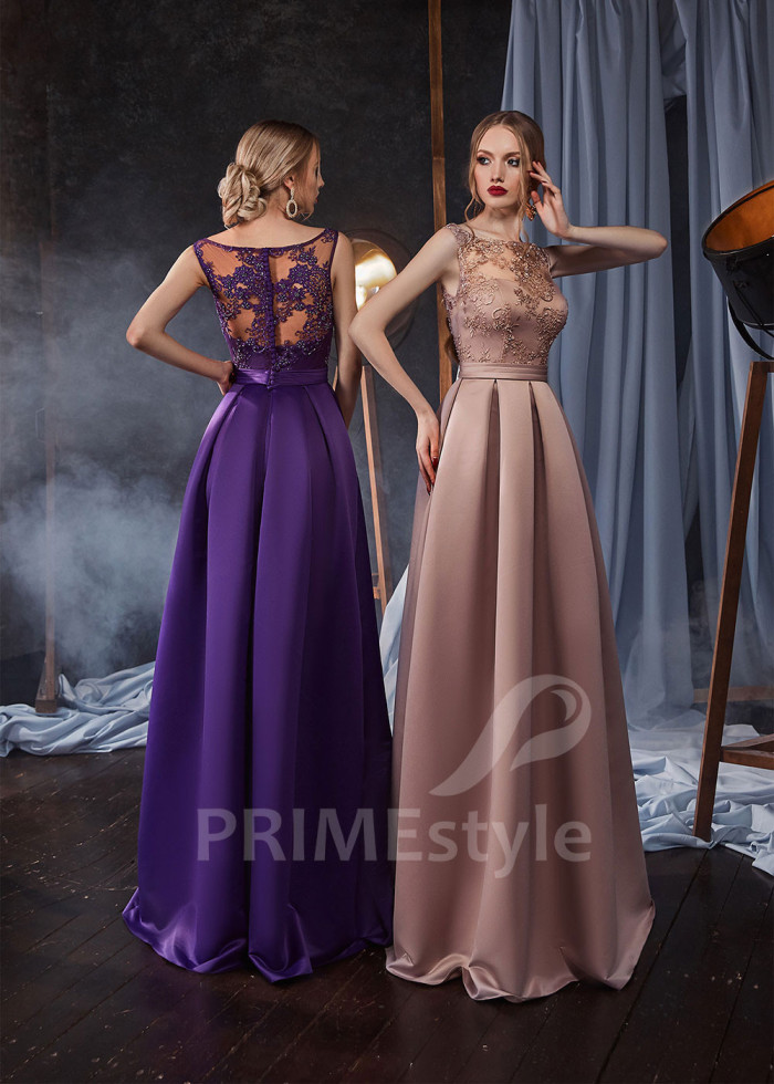 Elegantné šaty na stužkovú LS434