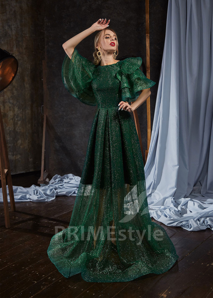 Trblietavé spoločenské šaty LS445