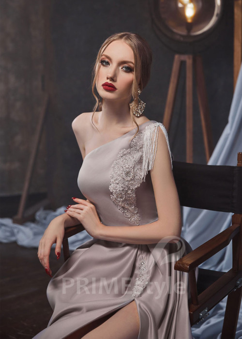 Asymetrické spoločenské šaty LS446 2